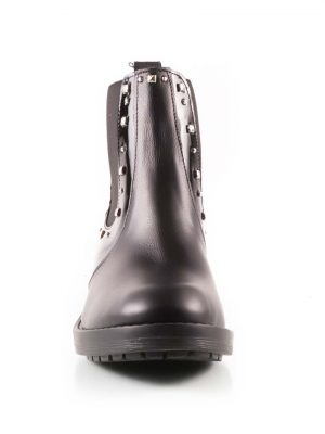 Botas elastco negras charol La Leopolda