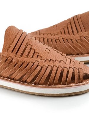 mules bajitos para mujer en cuero color suela