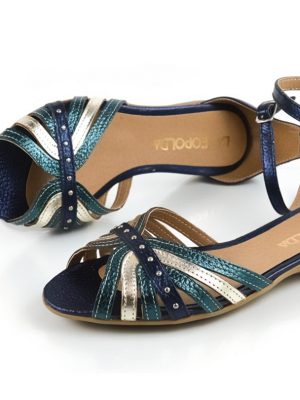elegantes sandalias chatitas de mujer con diseño original en cuero metalizado