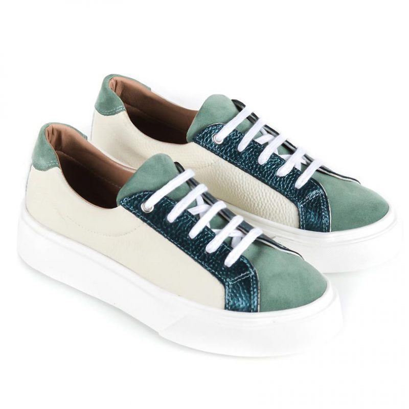 zapatillas-urbanas-de-mujer-en-mix-de-cueros-crema-y-verdes-de-la-leopolda-06